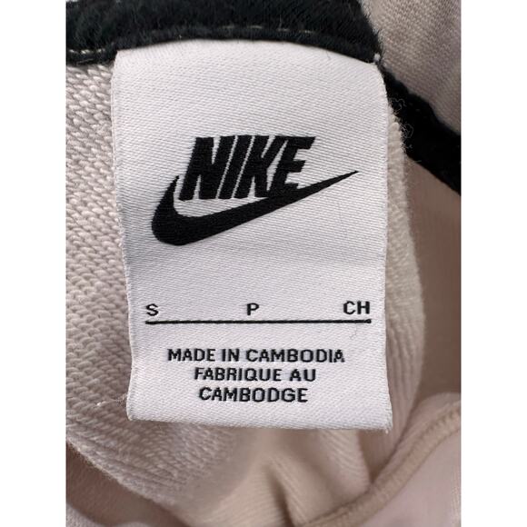 NIKE Women's Cropped Beige Crewneck Sweatshirt - Picture 5 of 7